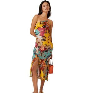 Anthropologie Bl-nk One Shoulder Slip Dress